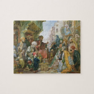 A Street in Cairo (met papier) Legpuzzel