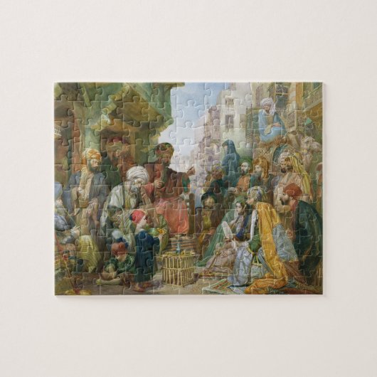 A Street in Cairo (met papier) Legpuzzel (Horizontaal)