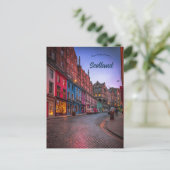 A Street in Edinburgh Scotland Briefkaart (Staand voorkant)