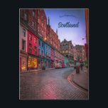 A Street in Edinburgh Scotland Briefkaart<br><div class="desc">Dit briefkaart is voorzien van een straat in Edinburgh Scotland. Foto: Jim Divine, 2020. Geniet van je nieuwe A Street in Edinburgh Scotland Briefkaart!</div>