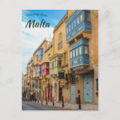 A Street in La Valletta Malta Briefkaart (Voorkant)