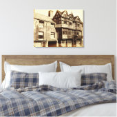 A Street in Ludlow (foto) Canvas Afdruk (Insitu (Slaapkamer))