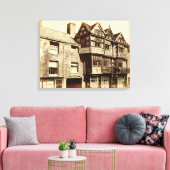 A Street in Ludlow (foto) Canvas Afdruk (Insitu (Woonkamer))