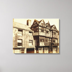 A Street in Ludlow (foto) Canvas Afdruk