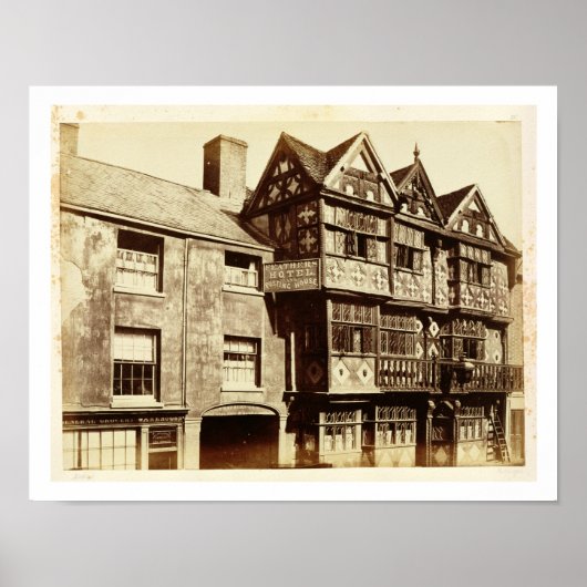 A Street in Ludlow (foto) Poster (Voorkant)
