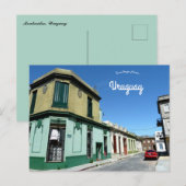 A Street in Montevideo Uruguay Briefkaart (Voorkant / Achterkant)