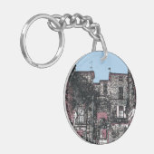 A Street in Pezenas Frankrijk Sleutelhanger (Voorkant Links)