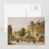A Street Scene in Amsterdam Briefkaart (Voorkant / Achterkant)