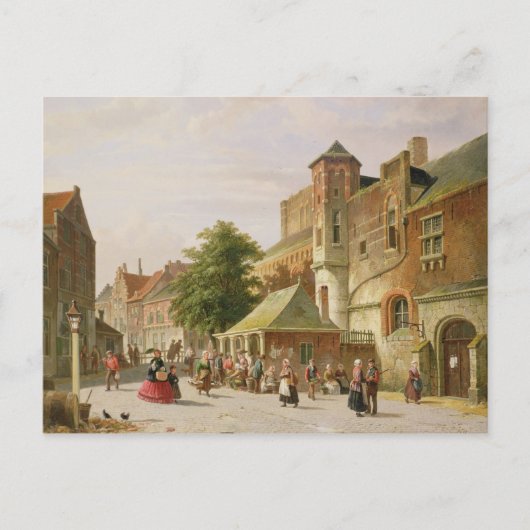 A Street Scene in Amsterdam Briefkaart (Voorkant)