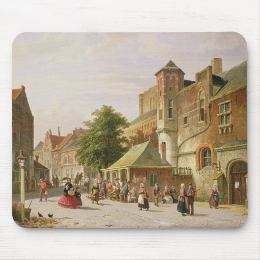 A Street Scene in Amsterdam Muismat (Voorkant)