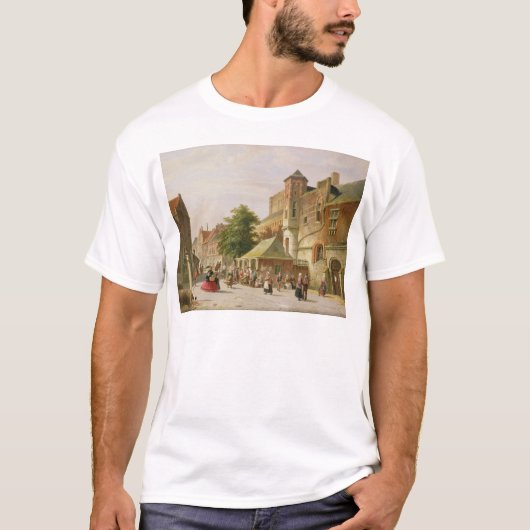 A Street Scene in Amsterdam T-shirt (Voorkant)