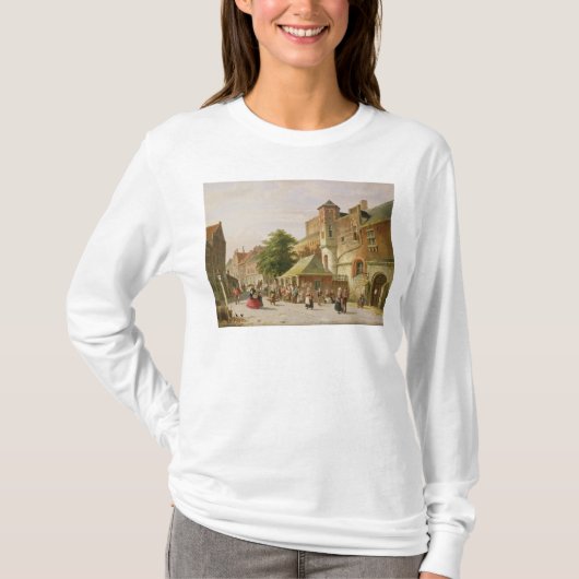 A Street Scene in Amsterdam T-shirt (Voorkant)