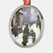 A Street Scene in Winter, Kopenhagen, Metalen Ornament (Links)