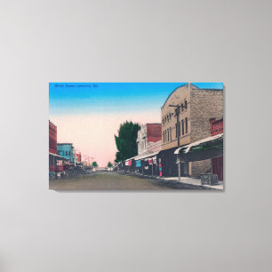 A Street SceneLemoore, CA Canvas Afdruk