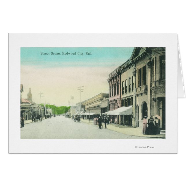 A Street SceneRedwood City, CA (Voorkant Horizontaal)