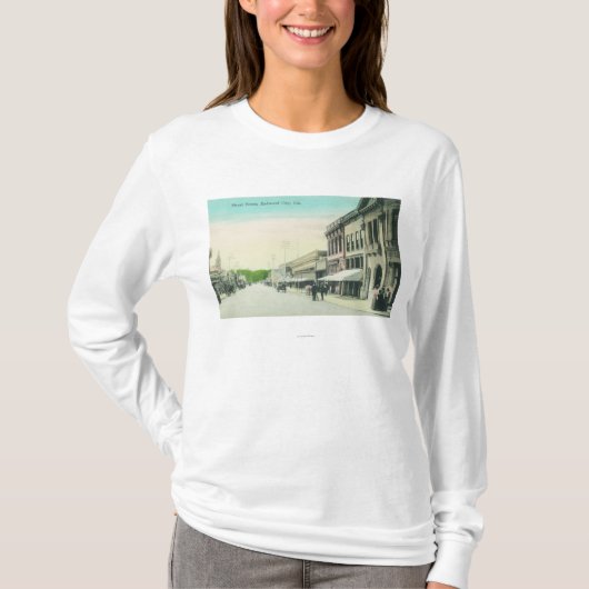 A Street SceneRedwood City, CA T-shirt (Voorkant)