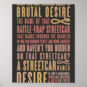 A Streetcar Named Desire Quote 1 Poster (Voorkant)