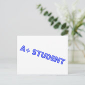 A+ Student Briefkaart (Staand voorkant)