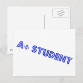A+ Student Briefkaart (Voorkant / Achterkant)