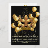 A STUNNING AND SOPHISTICATED NEW YEAR’S FEESTDAGENKAART (Voorkant / Achterkant)