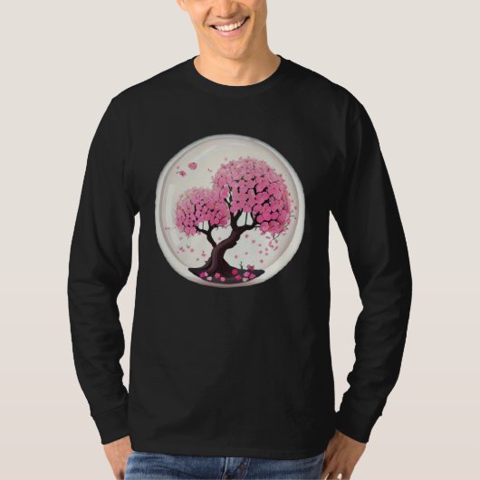 A Stunning and Symbolic Cherry Blossom T-shirt (Voorkant)