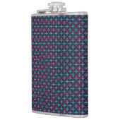 A stylish flask with a geometric pattern heupfles (Links)