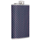 A stylish flask with a geometric pattern  heupfles (Rechts)
