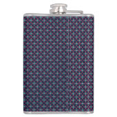 A stylish flask with a geometric pattern  heupfles (Achterkant)