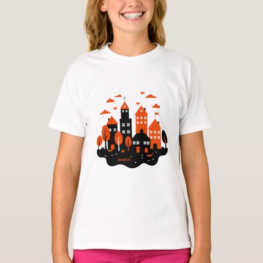 A stylish urban scene t-shirt (Voorkant)