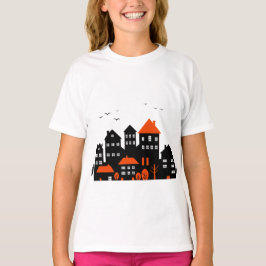 A stylish urban scene t-shirt