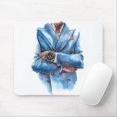 A suit and a watch muismat (Met muis)