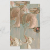 A Summer Morning beroemd gemaakt door Rupert Bunny Menu (Voorkant / Achterkant)