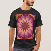 A Summer Pansy 4 Boheemse Abstracte Bloemengrafiek T-shirt (Voorkant)