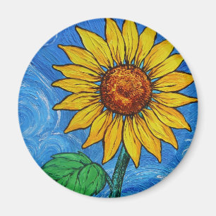 A Sunflower Magnet