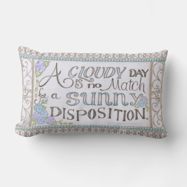 A Sunny Disposition Worpillow Kussen (Voorkant)