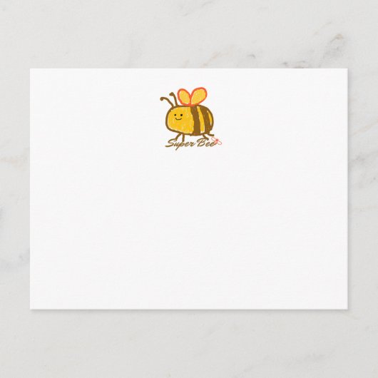 A SUPER BEE Postcard  Briefkaart (Voorkant)