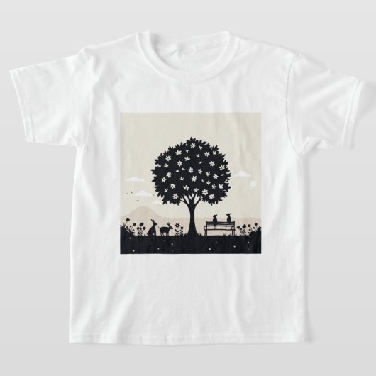 A surreal and calm scene in nature t-shirt (Laagn)