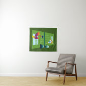 A Surreal Tennis Match Wandkleed (In Situ (horizontaal))