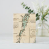 A Survey of Lake ChamPlain Briefkaart (Staand voorkant)