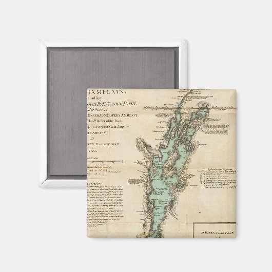 A Survey of Lake ChamPlain Magneet (Voorkant / Achterkant)