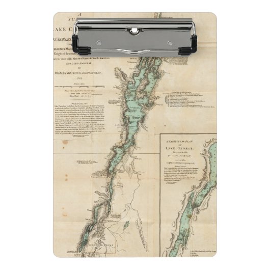 A Survey of Lake ChamPlain Mini Klembord (Voorkant)