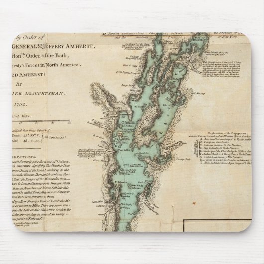 A Survey of Lake ChamPlain Muismat (Voorkant)