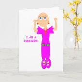 A Survivor Greeting Card. Kaart (Gele Bloem)