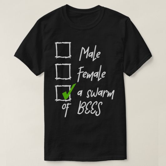 A Swarm Of Bees Nonbinary Pride LGBT Enby Non Bina T-shirt (Design voorkant)