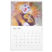 A sweet clown playing the violin kalender (Mar 2026)