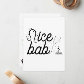 A Sweet Hello for a Brand New Baby Notitiekaartje (Voorkant / Achterkant in situ)