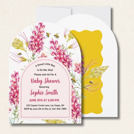 A Sweet Little Bee Is On Her Way Arch Kaart