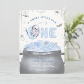 A Sweet Little Boo Is Turning One 1st Birthday Kaart (Staand voorkant)