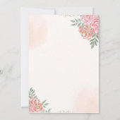 A Sweet Little Girl is on her Way Baby shower Bedankkaart (Achterkant)