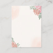 A Sweet Little Girl is on her Way Baby shower Informatiekaartje (Achterkant)